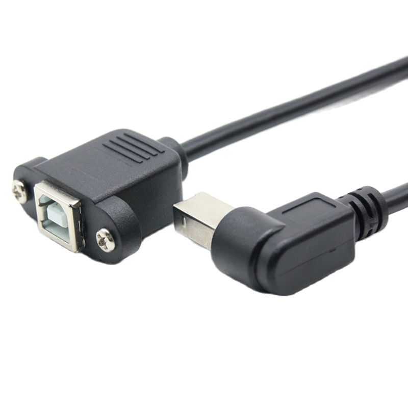 USB B Male to Female Printing Cable Printer Scanner Extension Cord Panel Mount Extend Cable