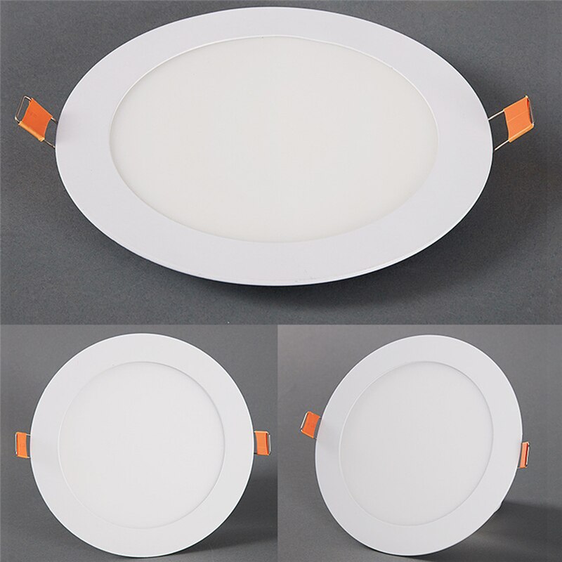 3W Round Ultra Slim Recessed LED Flat Panel Ceiling Spot Lights Downlights Spotlights LED Panel Light Spot Ceiling Down Light