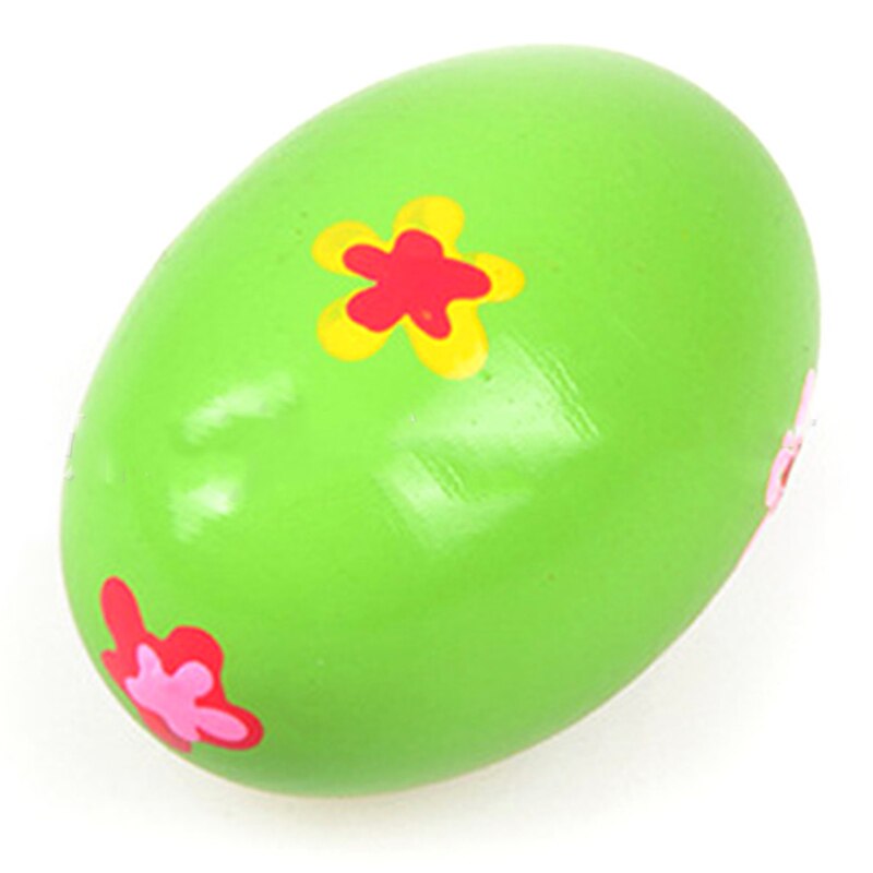 Bmdt-set  of 6 träslagverk musikaliska ägg maracas äggshakers för barn