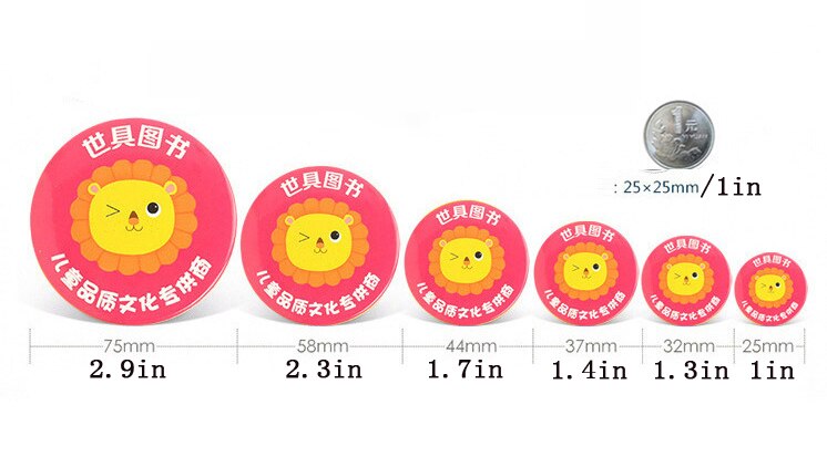 Custom badge button, DIY white plastic badge button parts, hand-made material accessories for needle machine badge machine