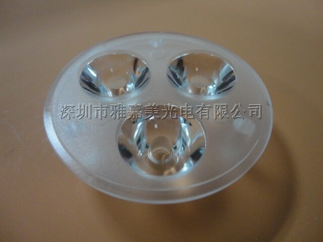 CREE lens Diameter 50mm Glad oppervlak, 10 15 20 graden 3 UP 1 LED lens, XLamp XPE/XPG lens, XP-E2/XP-G2 LENS