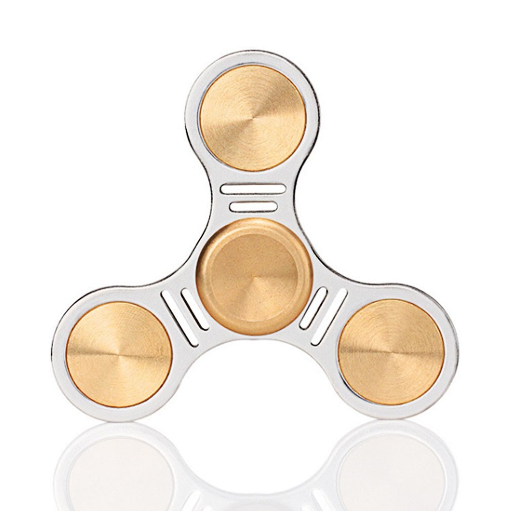 Unieke Hand Spinner Drie Bladeren Legering Hand Vingertoppen Verminderen Stress Overdrukventiel Voor Kinderen En Volwassenen