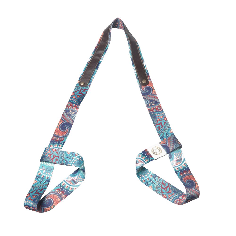 Yogamattengurt, sportgurt für taille, bein, schulter, fitness, multifunktional, verstellbar, tragegurt, bedruckt, dehnbar, für übungen: Mandala