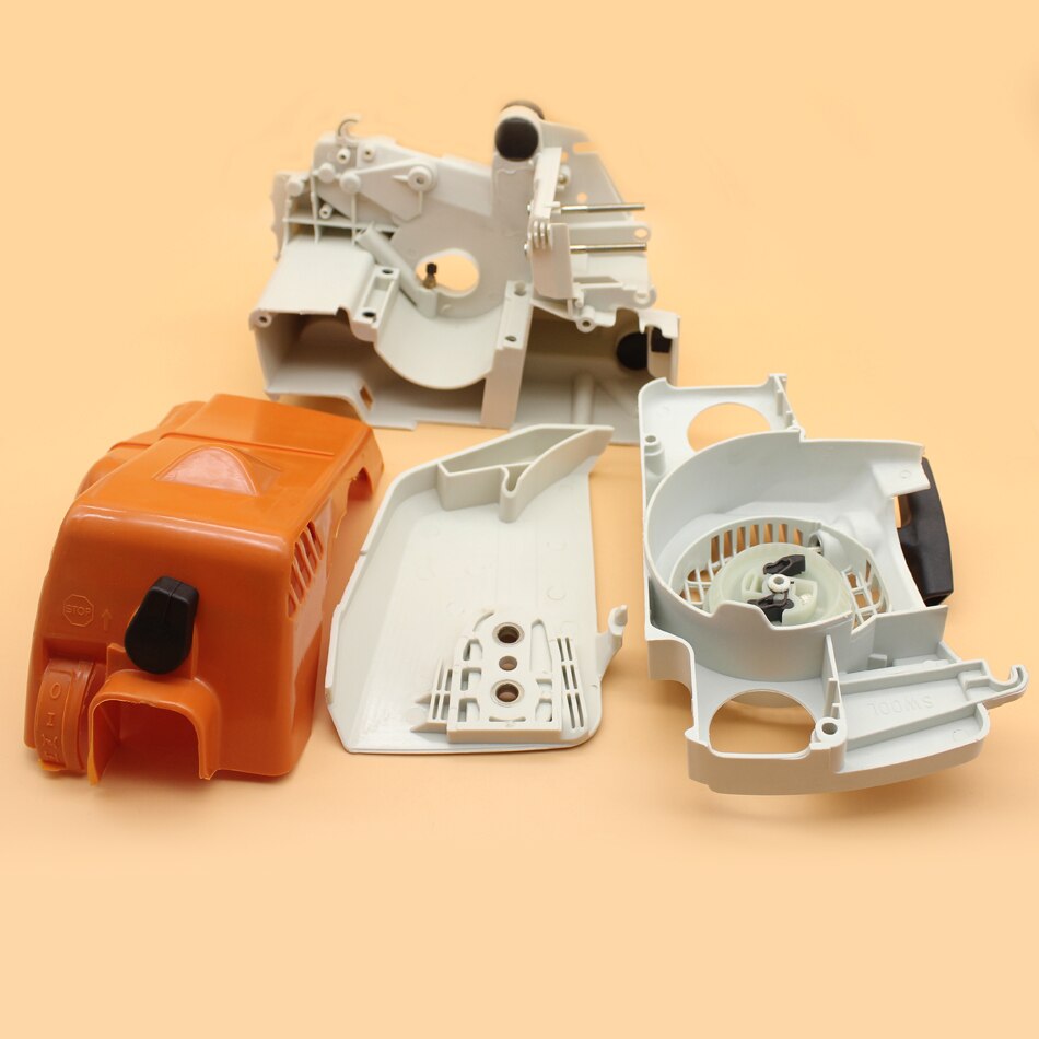 Kampikammion kotelon kytkimen kannen takaisinkäynnistinsarja stihlille  ms180 ms170 018 017 ms 180 170 bensiinimoottorisahan muoviset varaosat