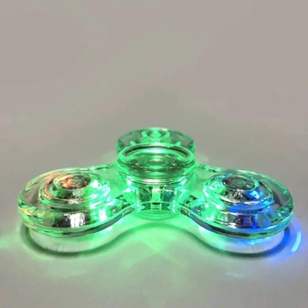Juguete Spinner con luz LED, juguetes antiestrés de ansiedad de alivio