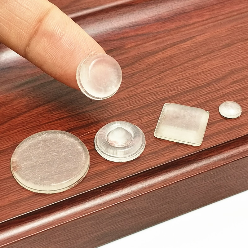 Tür Stopper Selbst-Klebstoff Gummi Dämpfer Schrank Stoßfänger Silikon Möbel Pads Schrank Fänge Langlebig Kissen Verhindern Laut