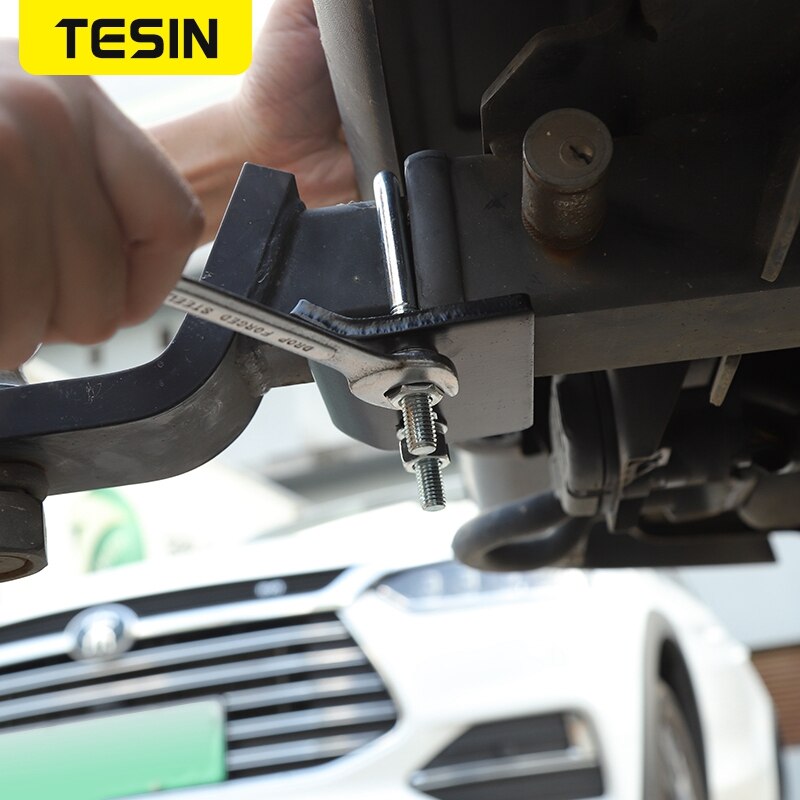 Tesin Auto U-Bolt Zware Anti-Rammelaar Stabilizer Hitch Tightener Lock Down Tow Klem Geschikt Voor alle Haak Openingen
