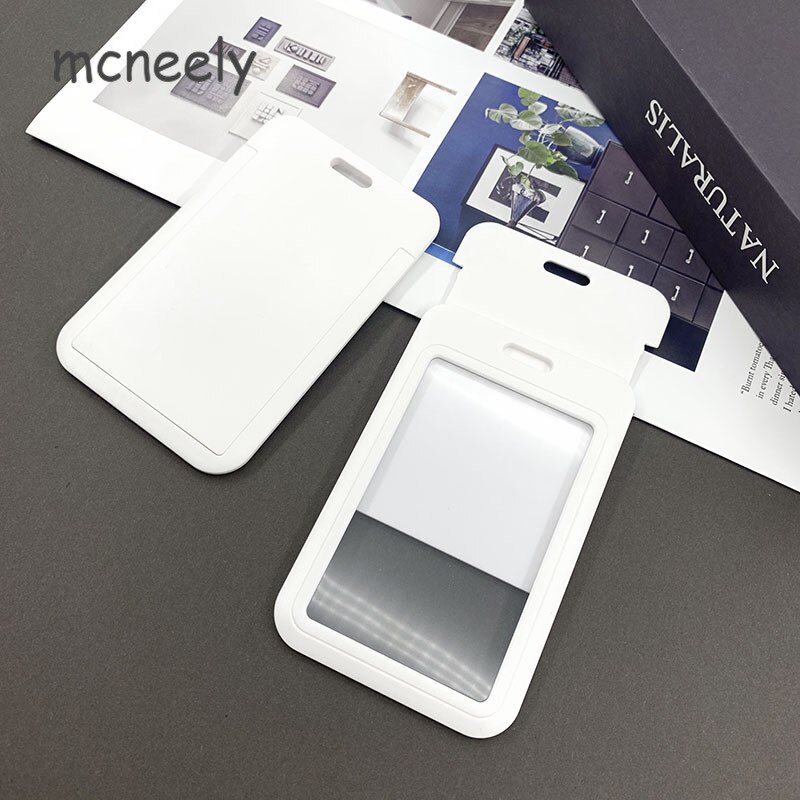 Witte Lanyard Credit Card Id Houder Tas Student Vrouwen Travel Card Cover Badge Auto Sleutelhanger Decoraties Diy