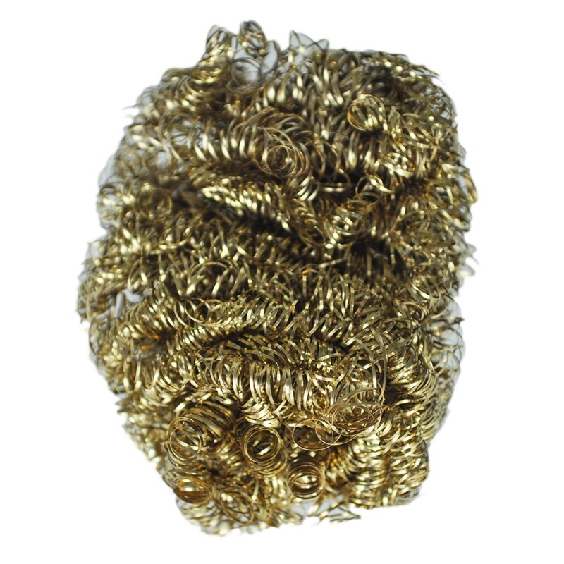 8cm Diameter Copper Spiral Scourer Cleaning Ball for Machine Tool: Default Title