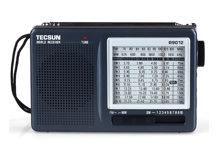 R-9012 AM/FM/SW 12 Bands high sensitivity Shortwave Radio Portable Receiver with AN-05 External Antenna Multiband Radio: R-9012
