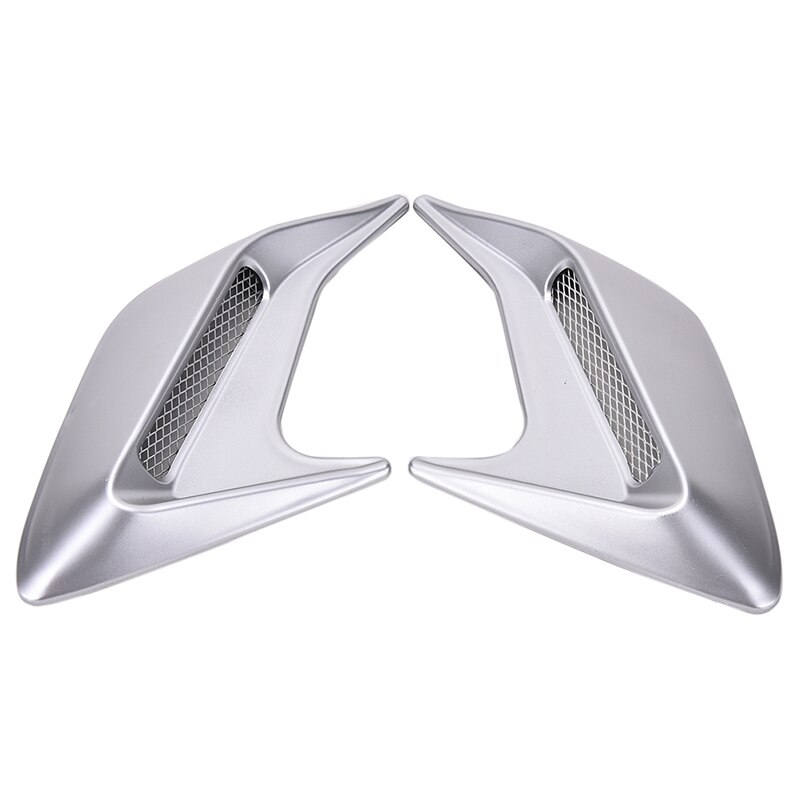 Autoventilación lateral de coche, adhesivo de defensa de entrada de flujo de aire, ventosas laterales de simulación decorativas, 2 uds.: SV