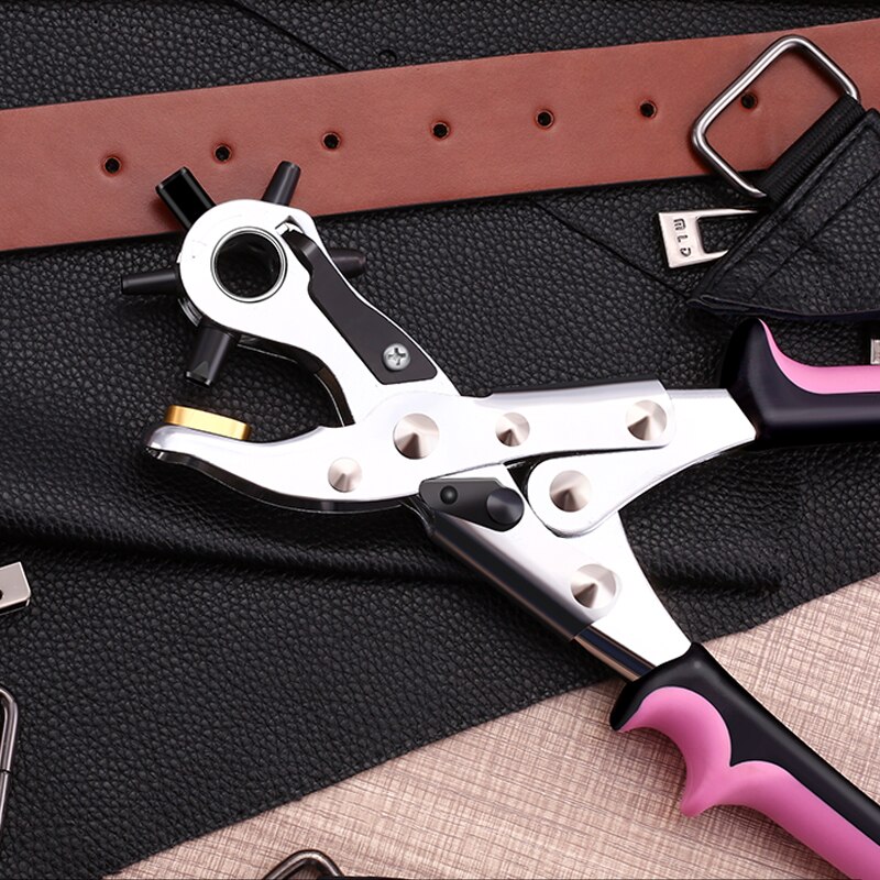 Locher Gürtel Leder Gürtel Locher Zange Öse Drehen NäHenne Maschine Tasche Setter Werkzeug Armbinde Haushalt Gurt Leder DIY