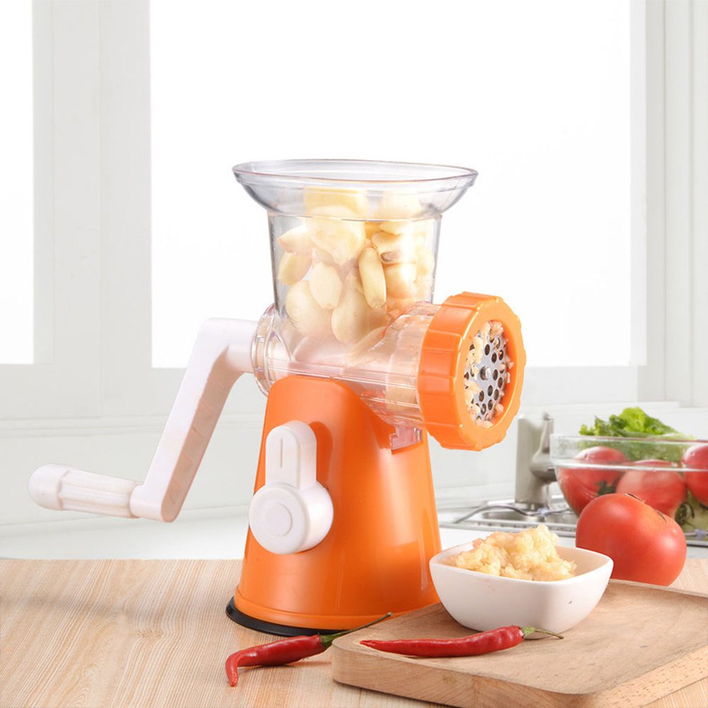 Powerful Meat Grinder Multifunctional Manual Food Cutter Processor Blender Stainless Steel Blade Household