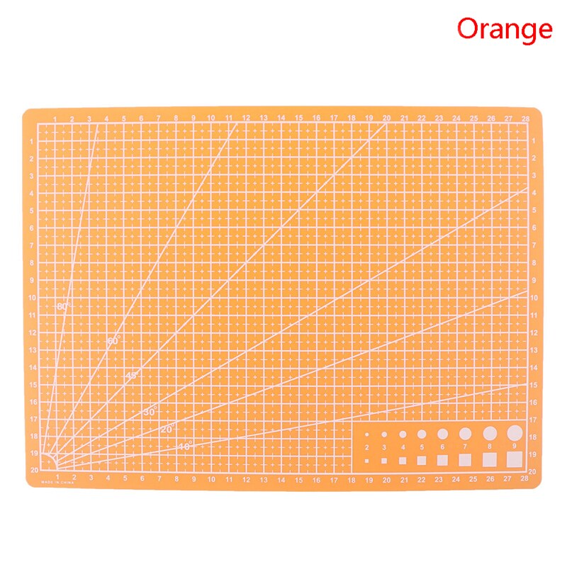 A4/A5 Grid Lines Self Healing Cutting Mat Craft Card Fabric Leather Paper Board DIY Tools Woodworking Mats Handmade Mats: 30x22cm Yellow