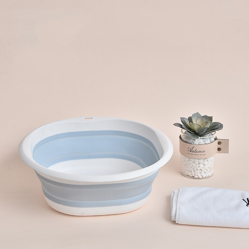 Plastic Folding Basins Portable Wash Basins Folding Laundry Tub Bathroom Kitchen Accessories Travel Folding Wash Basin: A-M