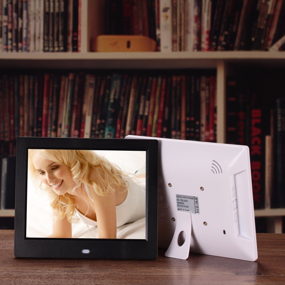 8 pulgadas de alta resolución compatible con reproducción de bucle de 720 P imagen de reproducción automática o vídeo digital marco de fotos máquina de publicidad