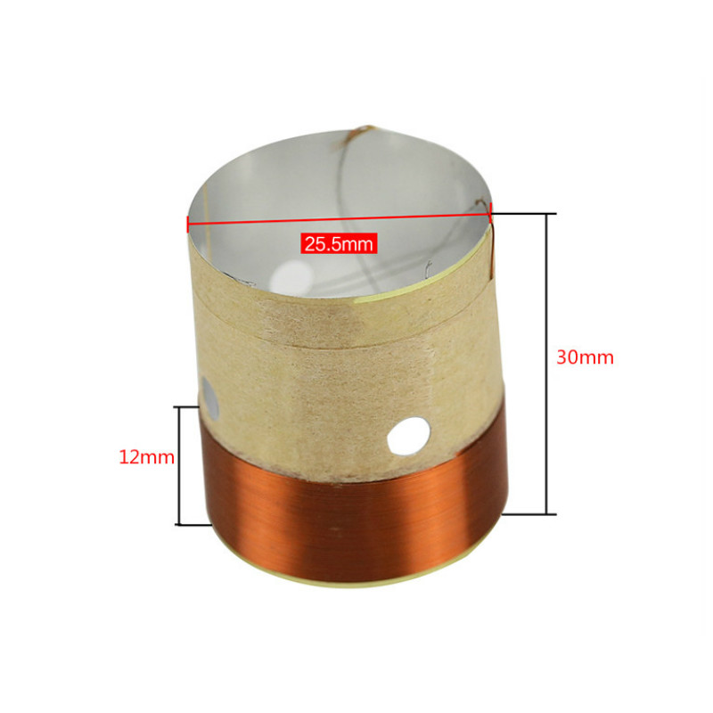 GHXAMP głośnik BASS cewka drgająca 4 cal 6.5 cal 10 cal 18 cal głośnik subwoofer naprawa 8OHM biały aluminium dźwięk wylot powietrza 2 sztuk