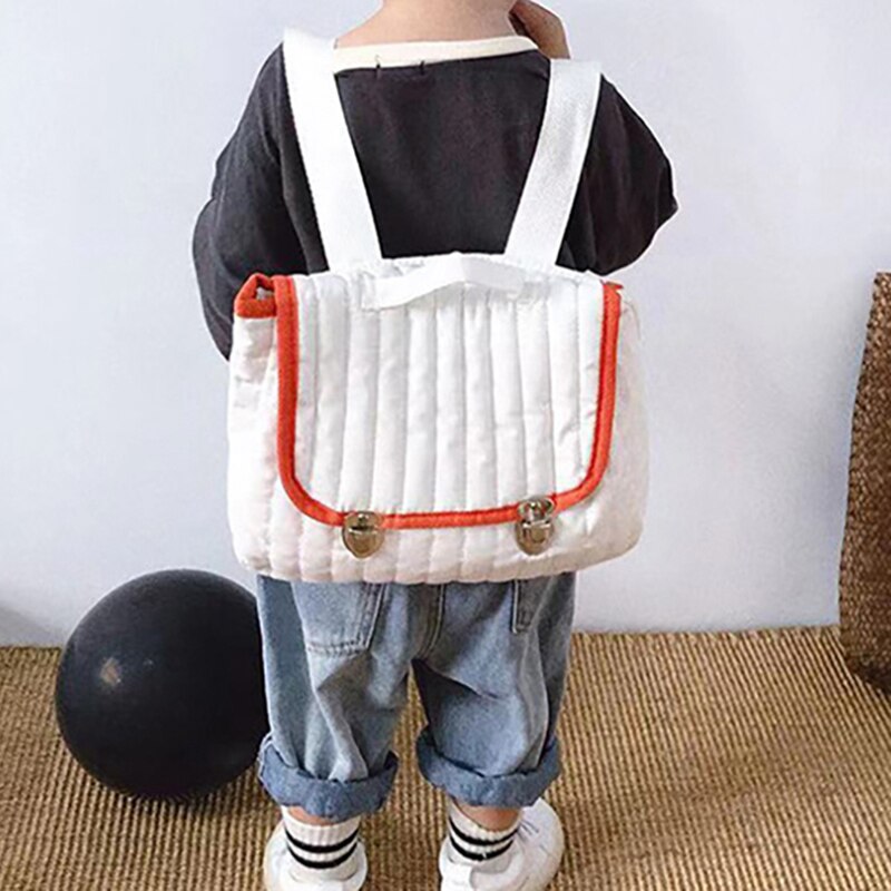 coton tissu enfants unisexe sac à dos Vintage diamant treillis sacs à dos sac d'école pour enfants sacs multifonctions