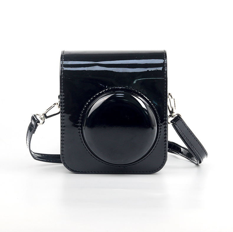 Pokrowiec na aparat do Instax Mini 12 PU skórzany pokrowiec na aparat torba na ramię aparatu akcesoria ochronne: Default Title