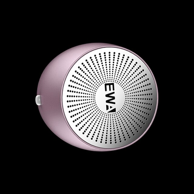 Ewa A103 Portable Bluetooth Speaker Hoge Elasticiteit Dubbele Trillingen Membraan Audiofiele-Grade Subwoofer Mini Metalen Body: Rose Gold