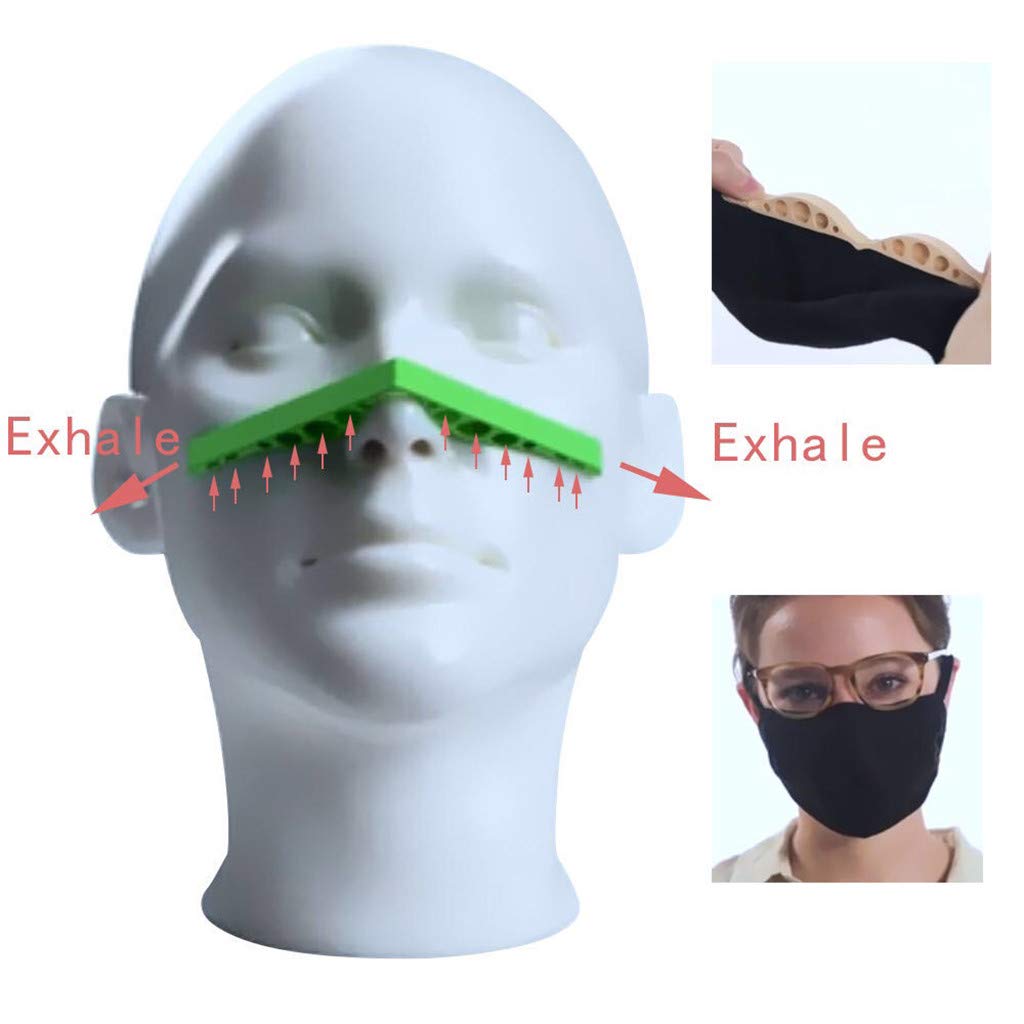 Anti-Beschlagen Brille Wiederverwendbare Maske Halterung Lagerung Kasten Silikon Nase Brücke Unterstützung Atmen Streifen flexibel Halfter für Maske