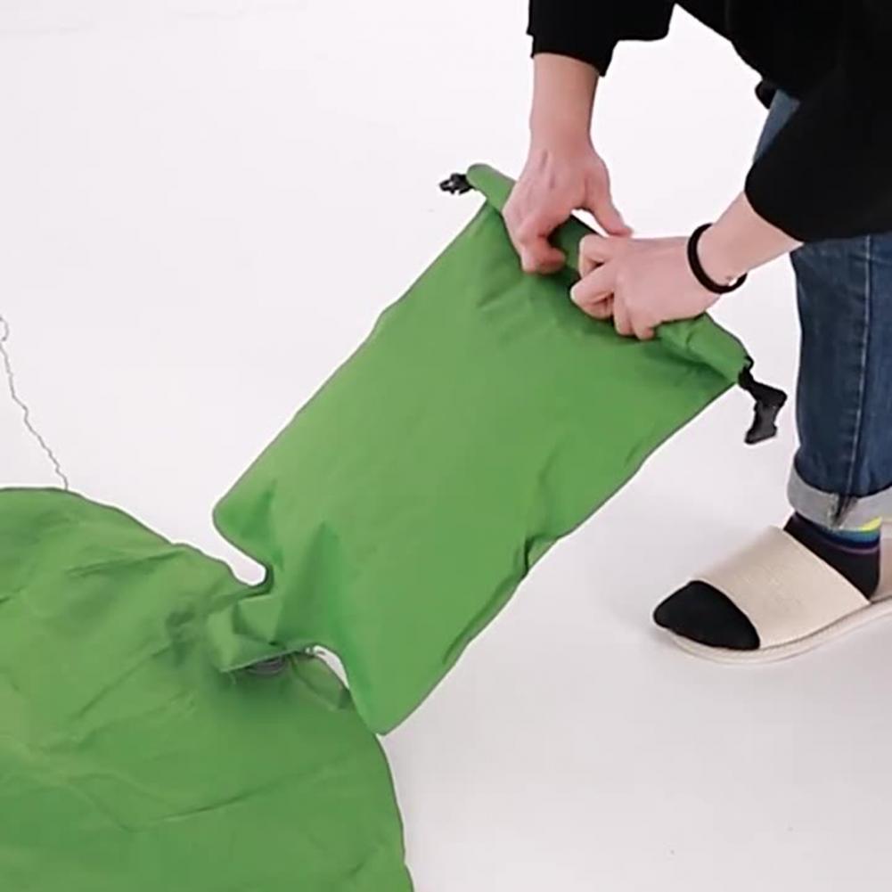 Portable Inflatable Bag Integrated Strap Waterproof Folding Inflatable Flotation Bag Swimming Inflatable Air Bag for Outdoor