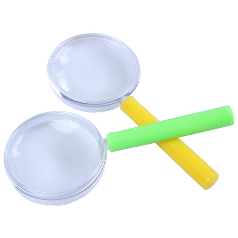 Giocattoli per bambini mini lente d&#39;ingrandimento in plastica da 4 pezzi