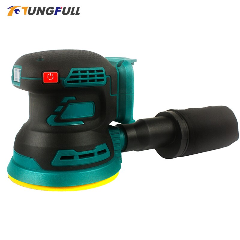 Brushless Random Orbit Electric Sander 125mm Wood Grinder Polishing Sanding Machine 3 Speed For Makita 18V Battery No Battery