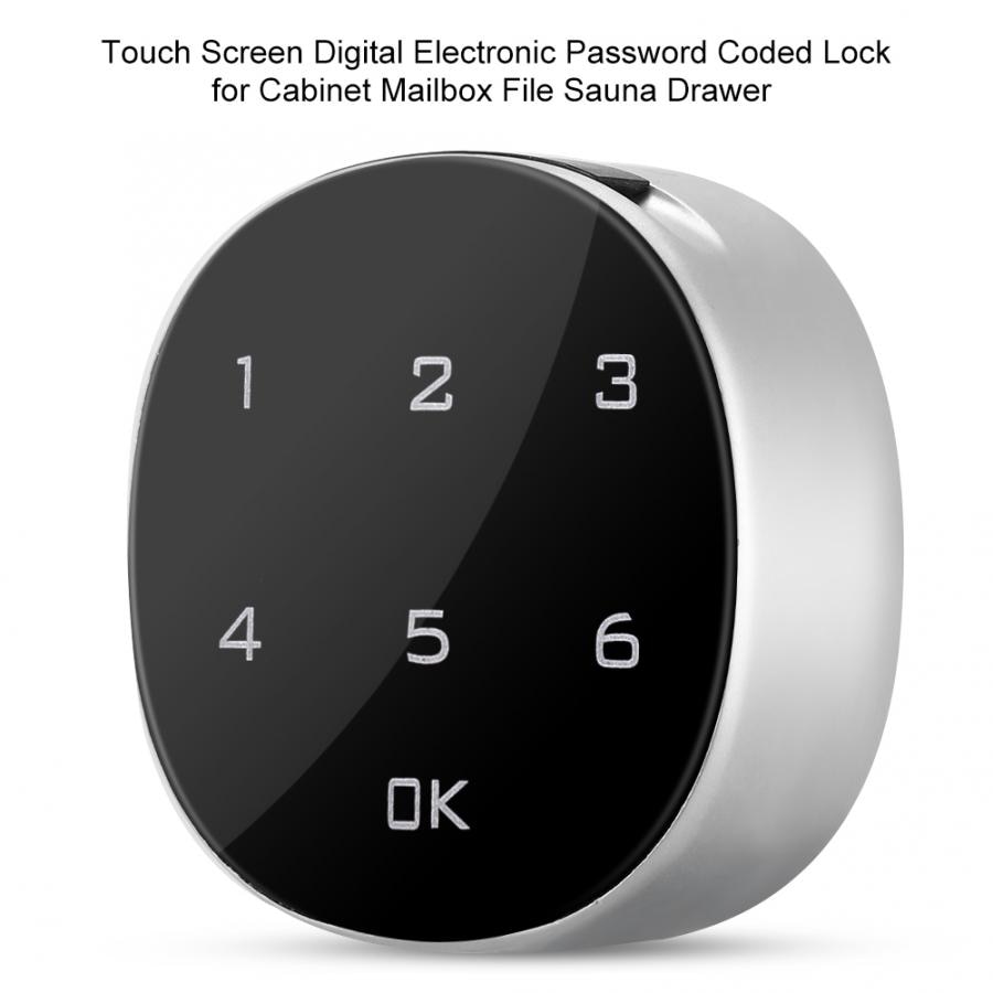 Touch Screen Digital Electronic Password Coded Lock for Cabinet Mailbox File Sauna Drawer Cabinet Safe Lock