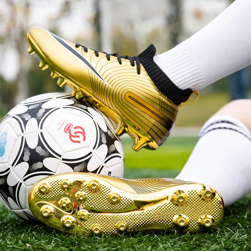 Professionelle Fußballschuhe für Herren, Fußballschuhe für freundlicher, goldene Fußballsportschuhe