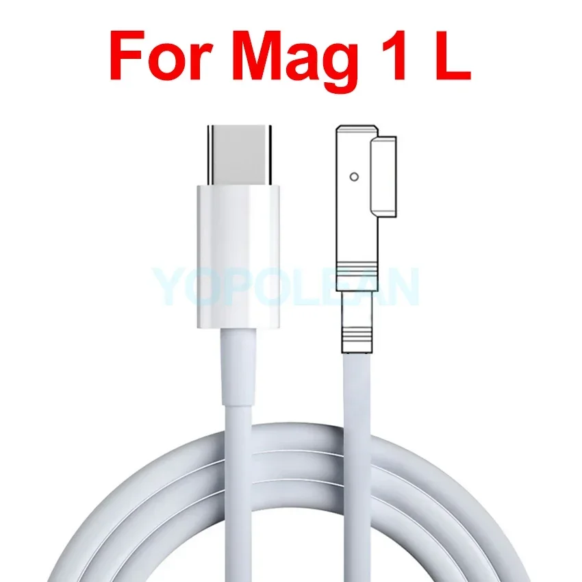 Laptop Oplader voor Macbook Pro Air Adapter mag 1 mag 2 45 W 60 W 85 W A1278 A1286 A1465 A1466 A1425 A1502 A1398 USB-C Kabel: RED
