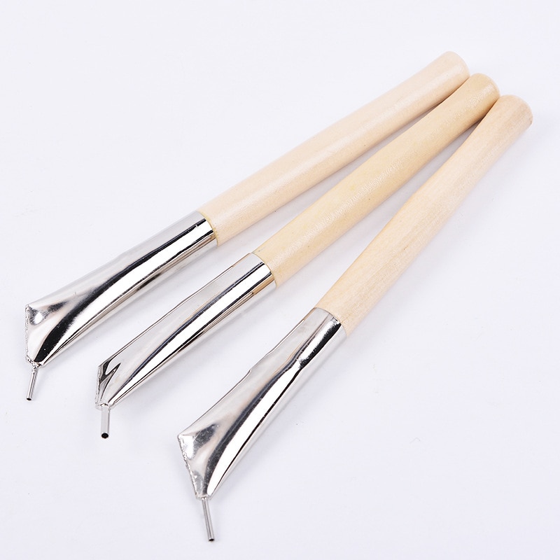 3 Stuks Van Handwerk Carving Traditionele Handgemaakte Miao Batik Pen Maken Gereedschap Art Schilderen Leveringen