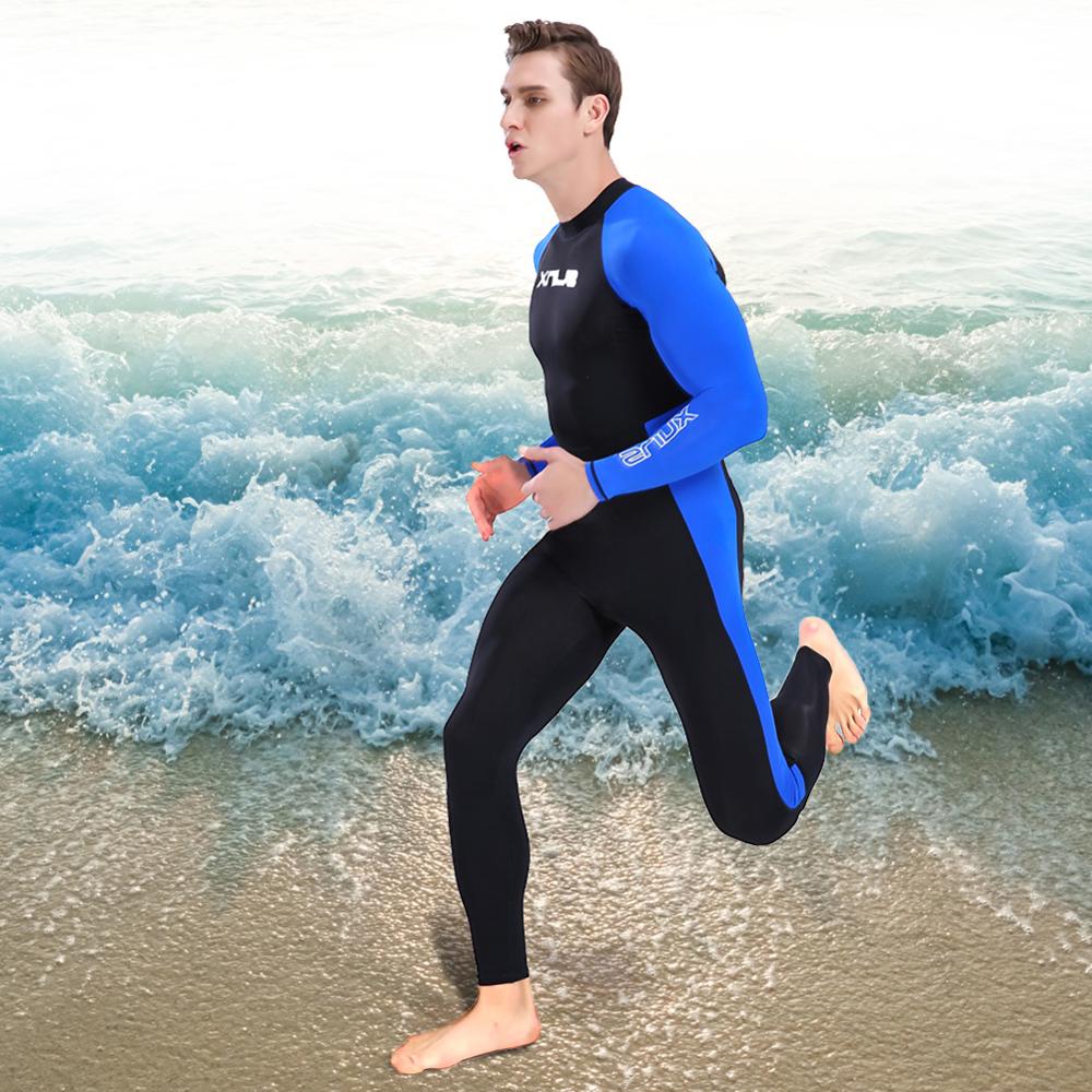 Combinaison complète pour hommes, Nylon à manches longues, avec couvre-chef Unique, vêtements de sport pour la plongée sous-marine