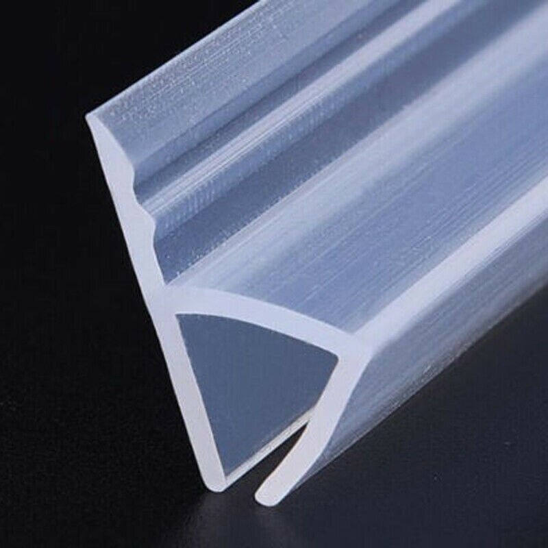 2M h Shape Glass Sealing Strips Silicone Shower Screen Seal Sliding Strip Rubber for 6-12mm Door Window BathRoom Glass #40: 10mm