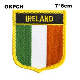 Vlag Patch Jas Denim Kleding Patches Borduren Ijzer Op Land Vlag Badge Rugzak Vlag Badges: PT0012-S