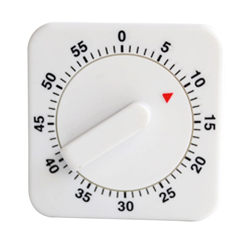 60 Minutes Square Mechanical Timer Switch Suitable For Timing Control Kitchen Timer Reminder Countdown Kitchenware Supplies