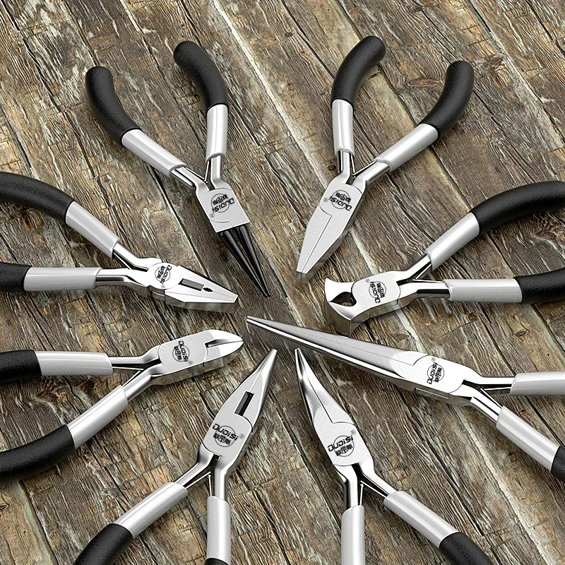 Herramientas manuales multifuncionales de 5 ", equipo de alicates para joyería, alicates de corte de punta redonda para fabricación de joyas, accesorios hechos a mano
