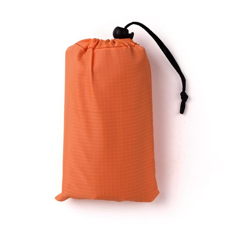 Vattentät ficka strand utomhus campingmatta filt lätt kompakt utomhus picknickmatta markduk presenning campingmatta 8: Orange / 1 x 1.4m