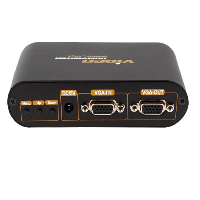 LKV7600 VGA ypbpr/component to VGA converter For PC Laptop to TV Ypbpr in to VGA out with power adapter