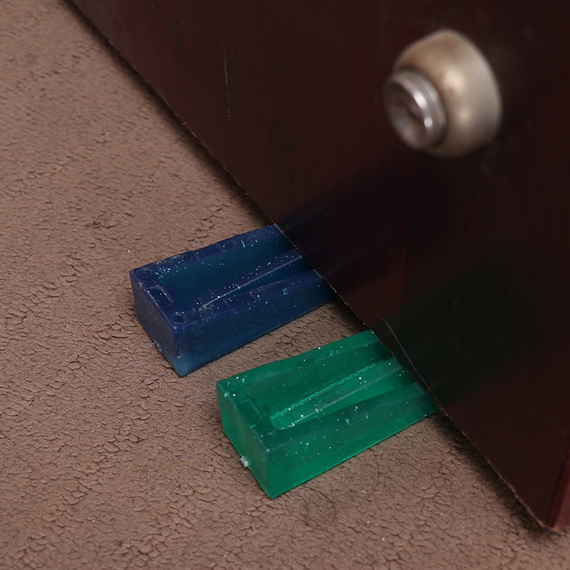 Silicone Door Draft Stopper Wedge Block Guard Wind Dust Blocker Protector For Home Children Office Door Holder Kids Security