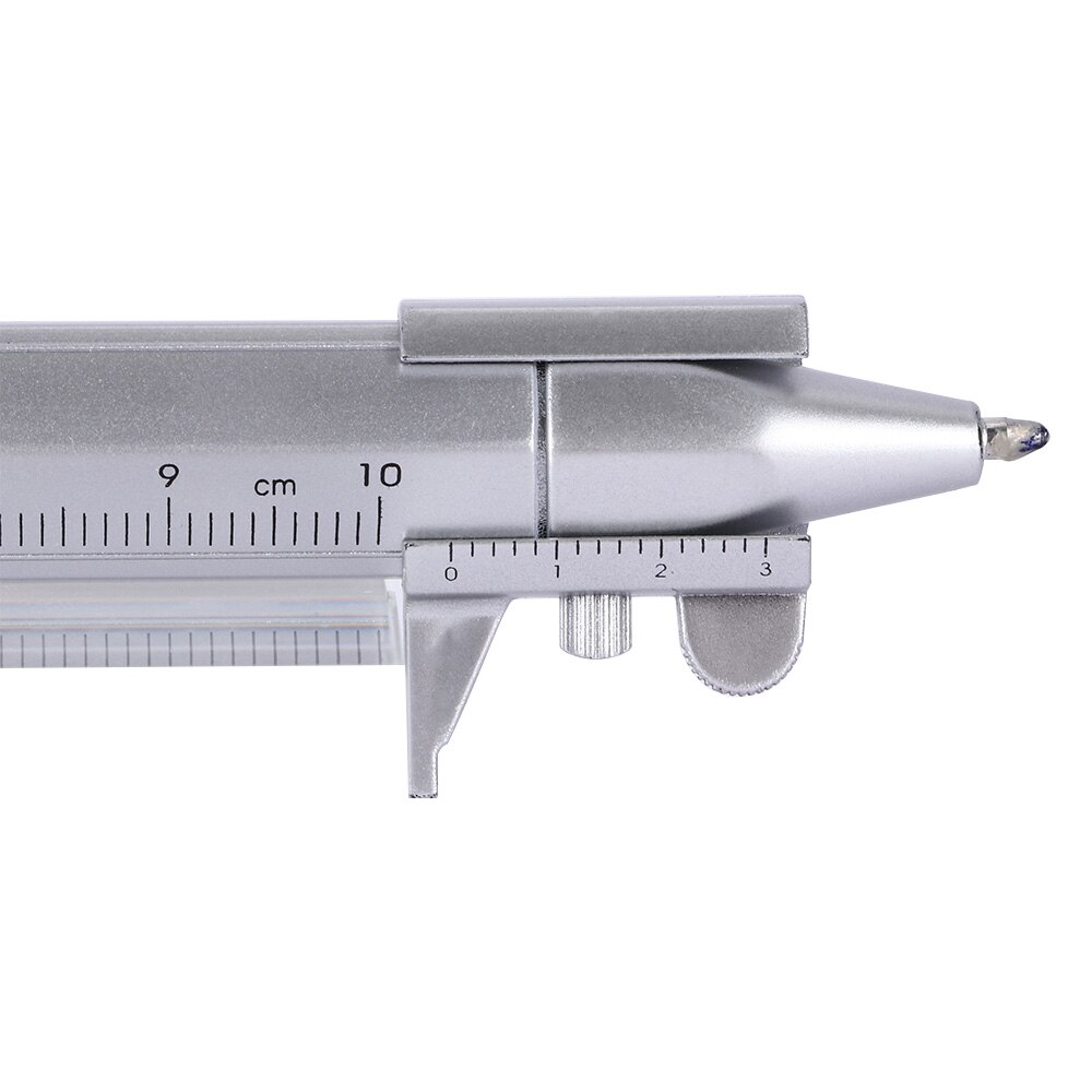 Multifunctional Scale Ruler Vernier Caliper Ballpoint Pen Level Pen with Blue Refill Stationery School Office Supplies