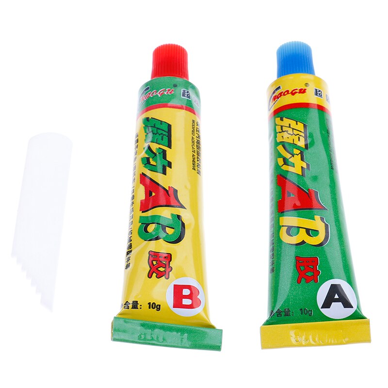 2 pièces Super forte époxy colle transparente résine adhésive colle immédiate (A + B ) Craft