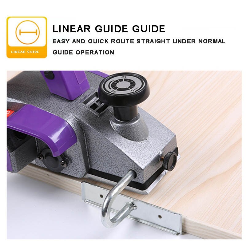 Aluminum Shell Woodworking Portable Planer Woodworking Planer Multifunctional Flashlight Wood Planer All Copper Motor Power Tool