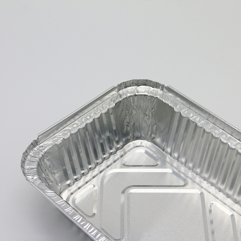 10 Stks/set Wegwerp Bbq Aluminiumfolie Pannen Take-Out Voedsel Containers Rechthoek Lunchbox Grill Vangen Lade Keuken Benodigdheden