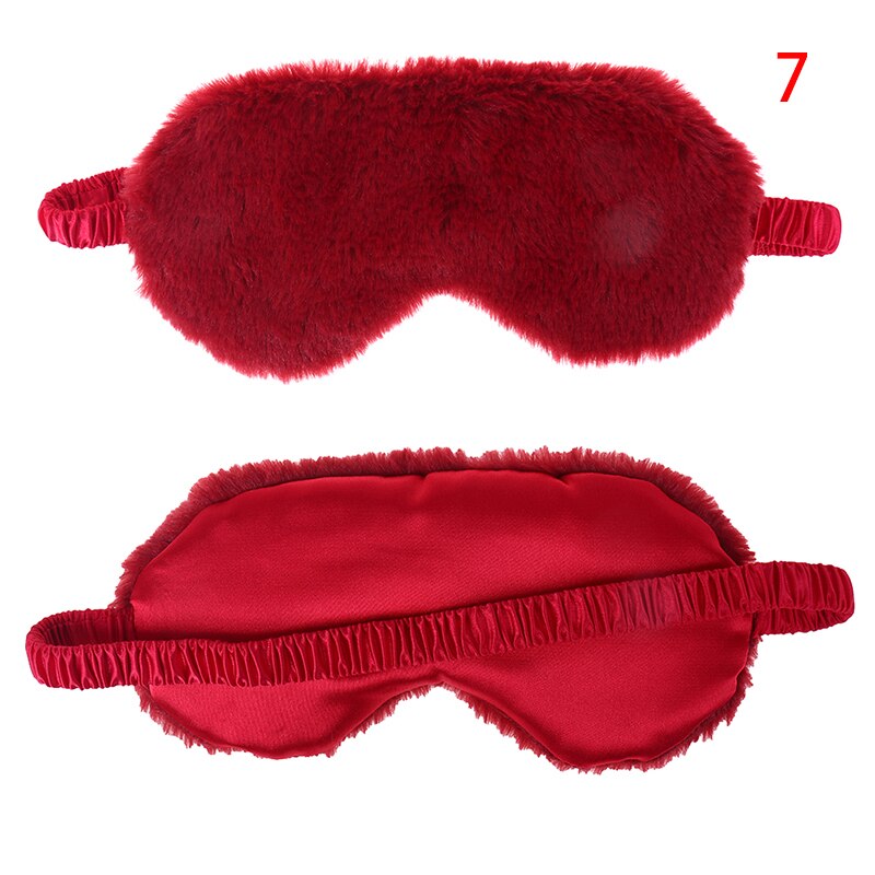 Super Soft Plush Eye Masks Silk Love Cloud Eye Cover Rabbit Plush Sleeping Mask Eyepatch Cartoon Nap Eye Shade Blindfold: 7