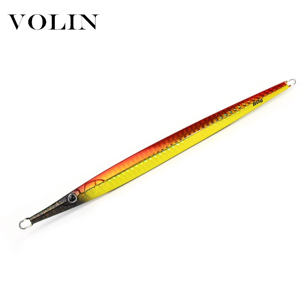 Volin metalli nopea jigging kalastusuistin 80g suolaisen veden metallikalastus viehe ranta keinotekoinen syötti kalastusvälineet sel