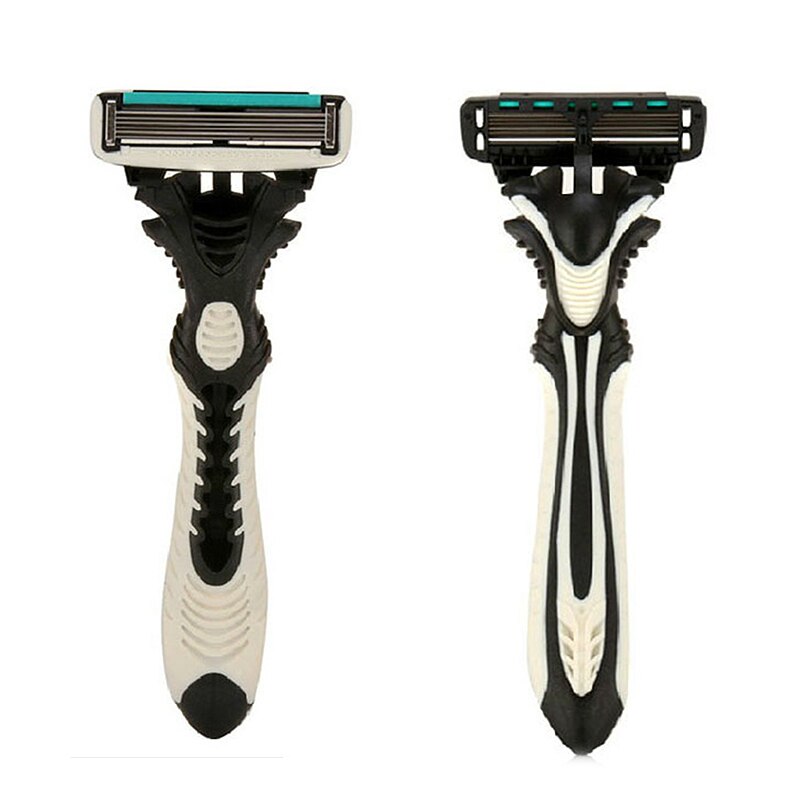 2 stk dorco mænds barberblad pace 6 -lags shaver rejsemanual barberskrabere maskine med håndtag sikkerhedsskraber