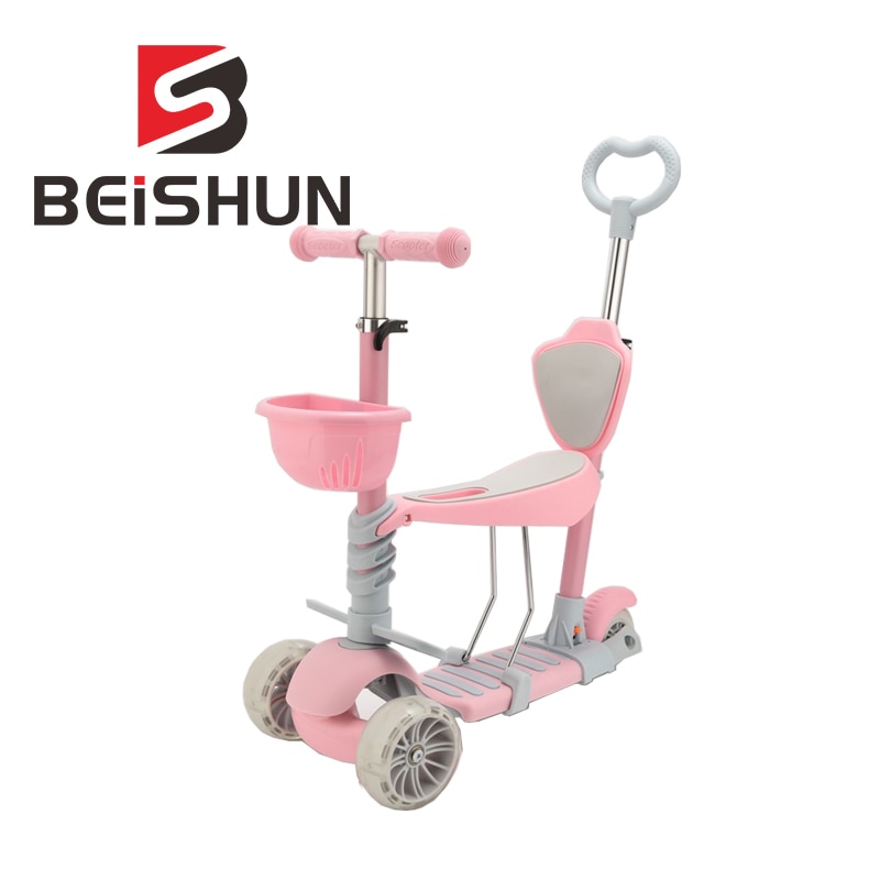 Trottinette 5 en 1 Flash, Trolley de Skateboard pour enfants