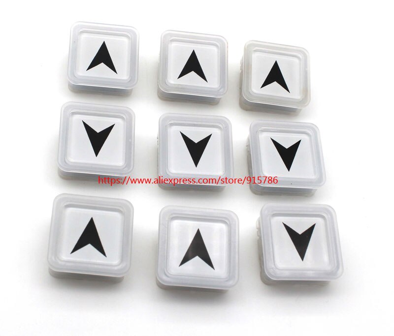 2pcs 32.5mm*32.5 mm elevator button /BS34C button square button red blue white light DC24V-30V