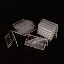 Transparant Prijskaartje Stand 25 Stuks Plastic Mini Display Houder Card Rekken